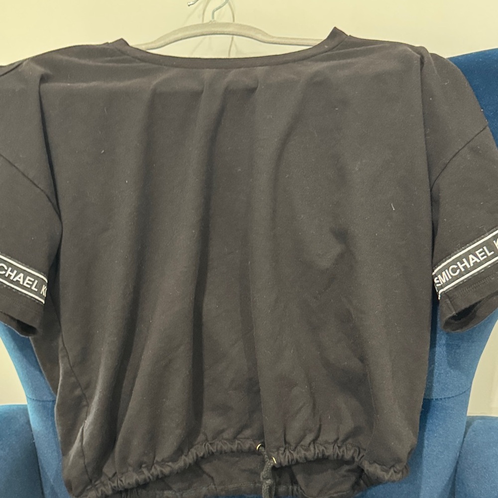 Michael Kors Black Short Sleeve Top